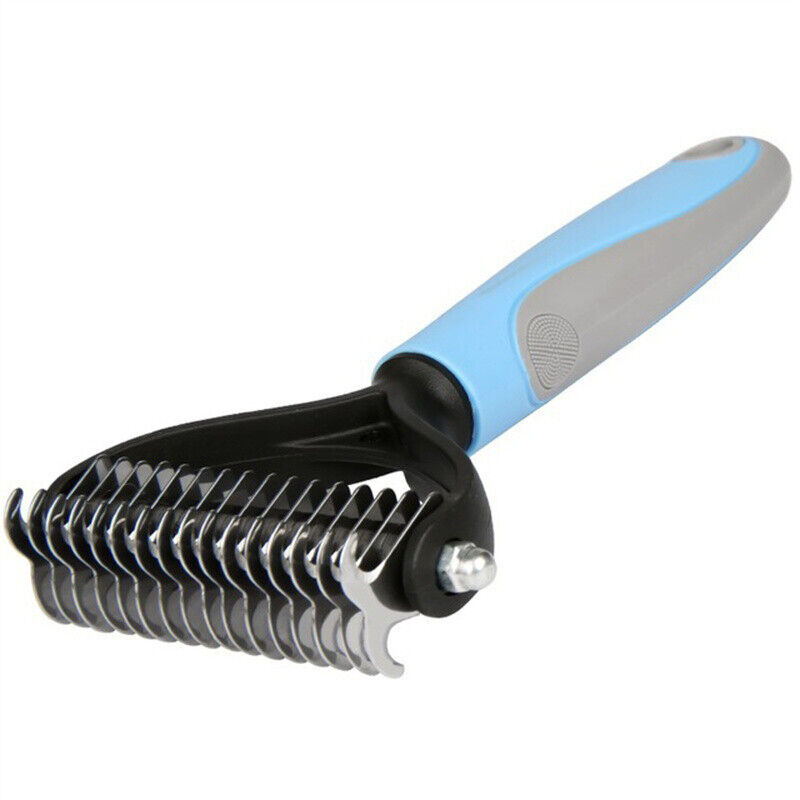 Grooming brush and deshredding tool