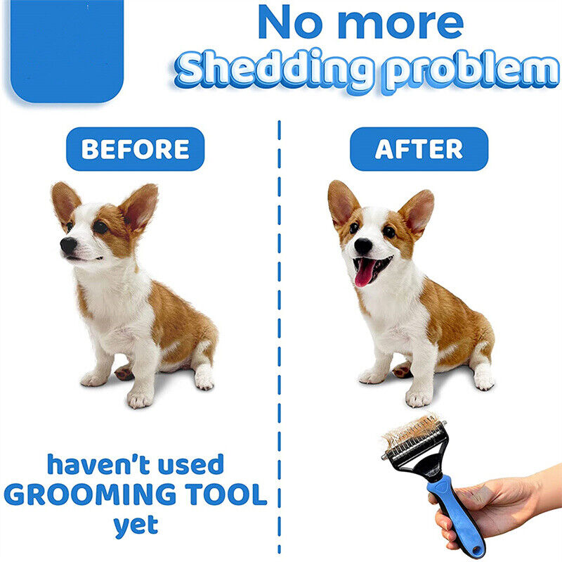 Grooming brush and deshredding tool