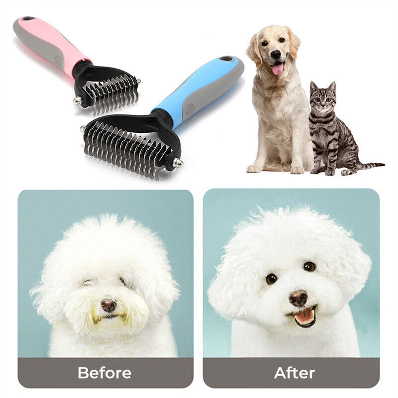 Grooming brush and deshredding tool