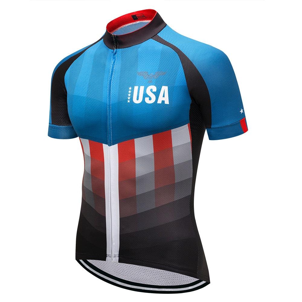 Cycling Weimostar 2022 Summer Mens Cycling Jersey Shirt Racing Sport Bicycle Shirt Ropa Ciclismo Pro Team MTB Bike Jersey Cycling Wear