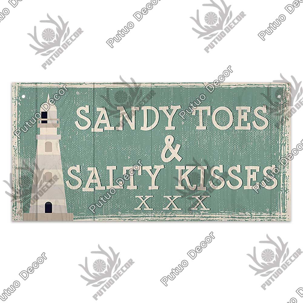 Patio Decor Beach Signs Hanging Plaque Summer Wood Wall Plaque Wooden Signs for Beach House Decoration Bar Beach Tent Decor