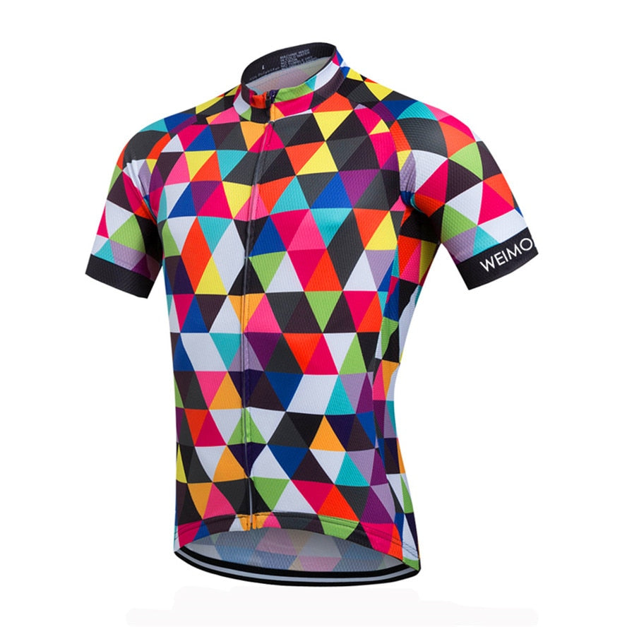 Cycling Weimostar 2022 Summer Mens Cycling Jersey Shirt Racing Sport Bicycle Shirt Ropa Ciclismo Pro Team MTB Bike Jersey Cycling Wear
