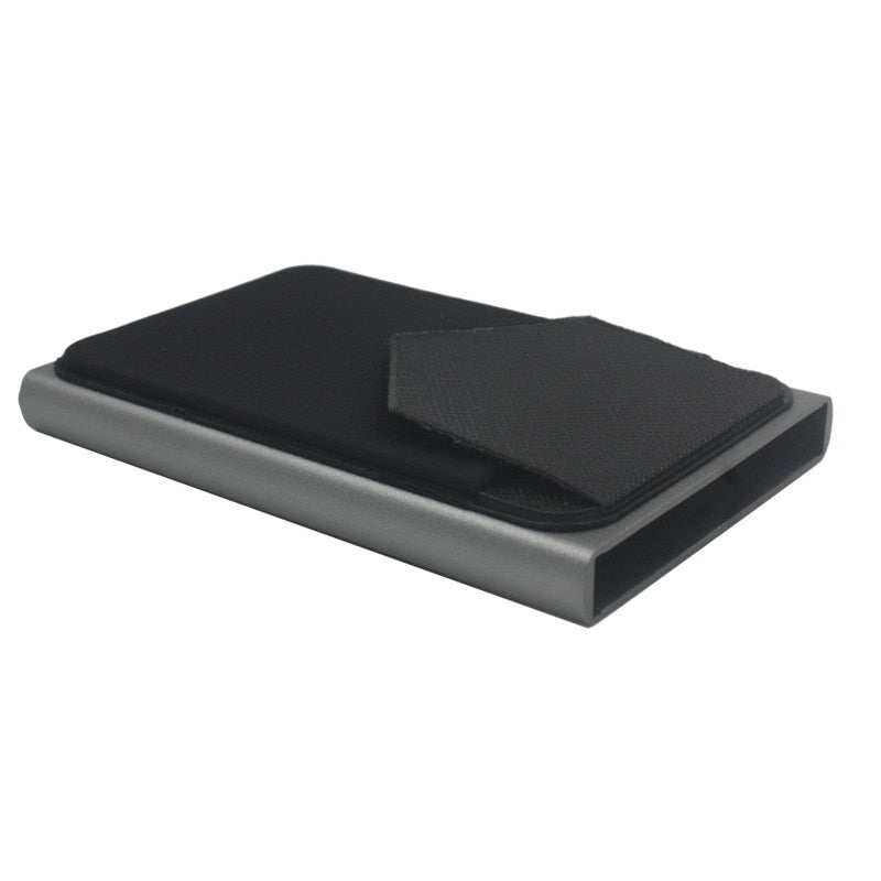 Wallet minimalistic Pop Up ID RFID Card Male Wallet Mini Package Aluminum Metal Protective Gear Storage Bag Smart Quick Release Women Wallet