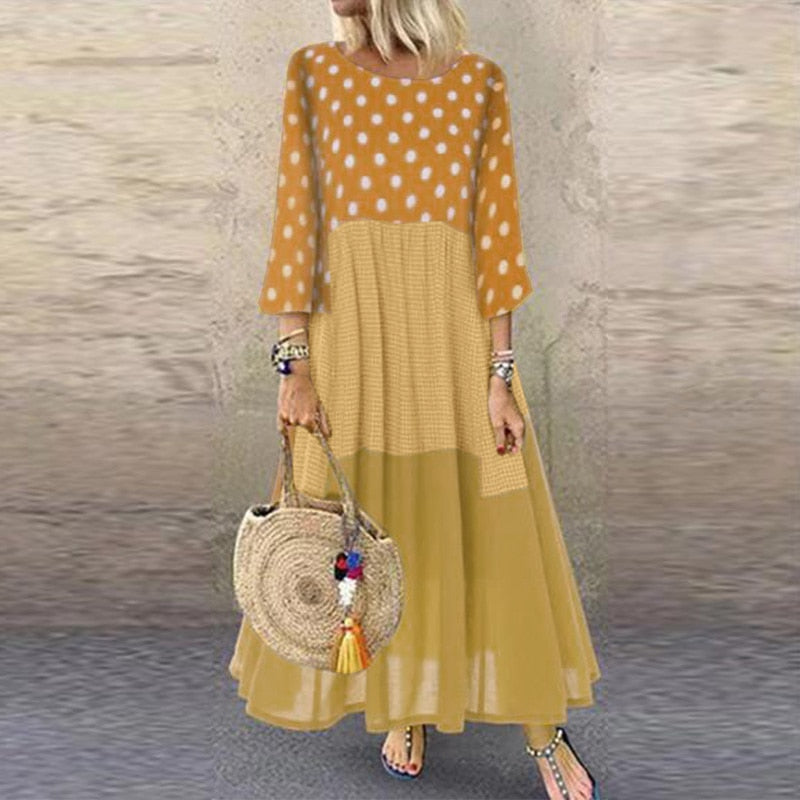 Women's Bohemian Ruffle Sundress 2023 ZANZEA Summer Sleeveless Floral Printed Maxi Long Dress Casual Loose Party Tanks Vestido