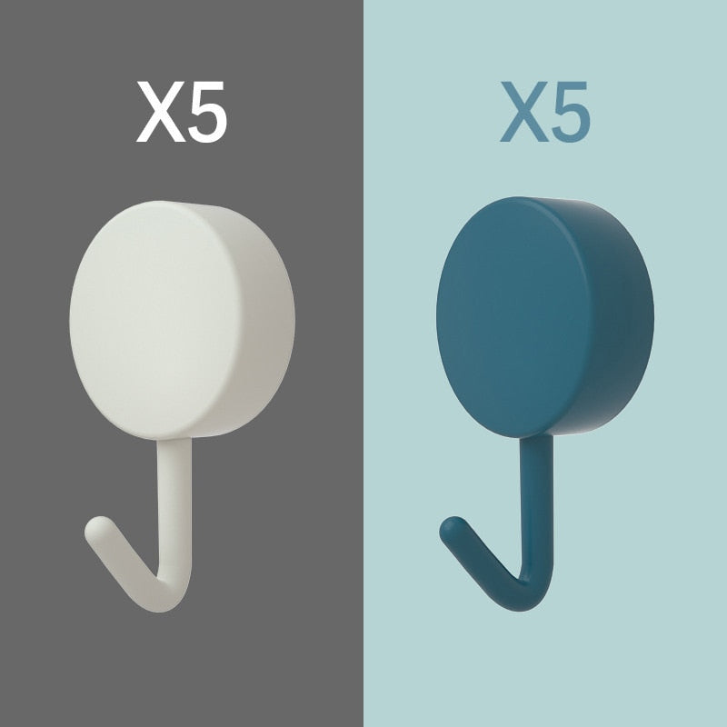 Wall Hooks Strong Without Drilling 10PCS Self Adhesive