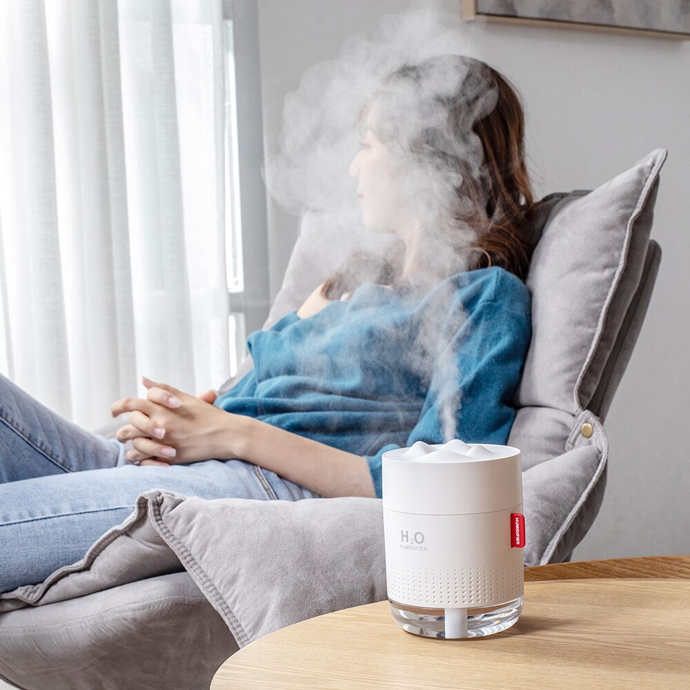 Ultrasonic Air Humidifier with Romantic Lamp USB Car Mist Maker Aroma Oil Diffuser Aromatherapy Humidifiers 500ML Large Capacity