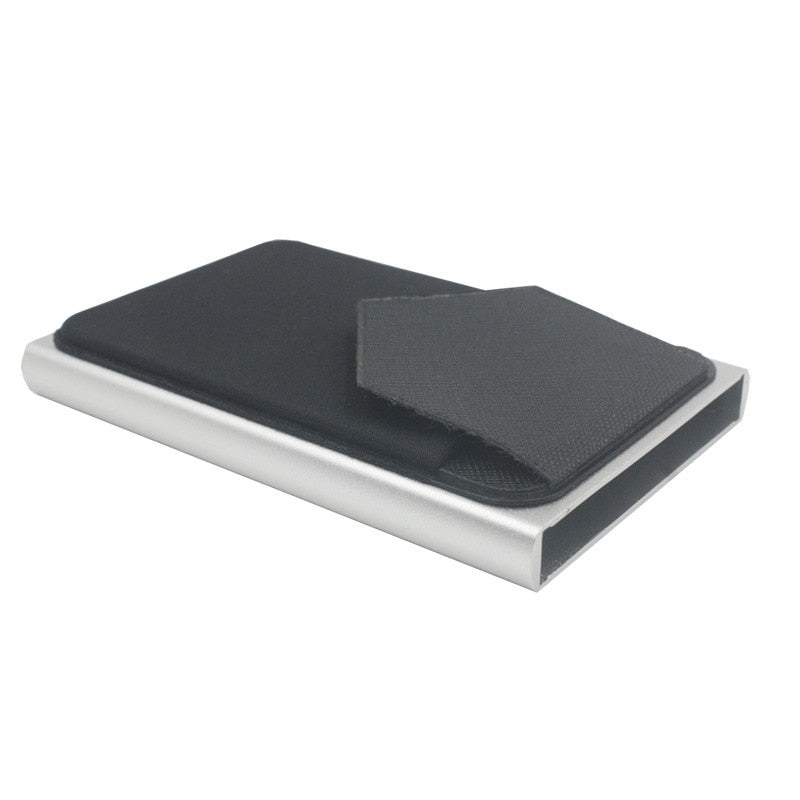 Wallet minimalistic Pop Up ID RFID Card Male Wallet Mini Package Aluminum Metal Protective Gear Storage Bag Smart Quick Release Women Wallet