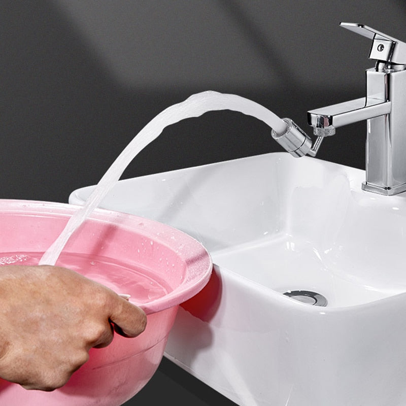 Universal Splash Filter Faucet 720 Degrees Spray Head Anti Splash Filter Faucet Movable Kitchen Tap Water Saving Nozzle Sprayer