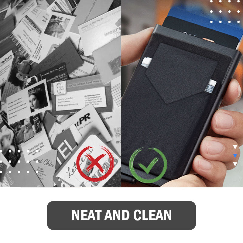 Wallet minimalistic Pop Up ID RFID Card Male Wallet Mini Package Aluminum Metal Protective Gear Storage Bag Smart Quick Release Women Wallet