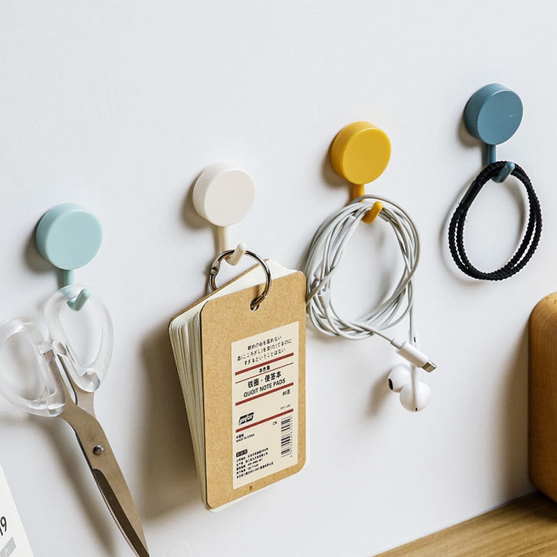 Wall Hooks Strong Without Drilling 10PCS Self Adhesive