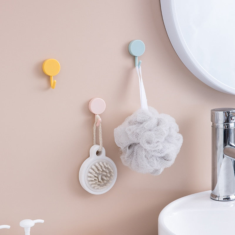 Wall Hooks Strong Without Drilling 10PCS Self Adhesive