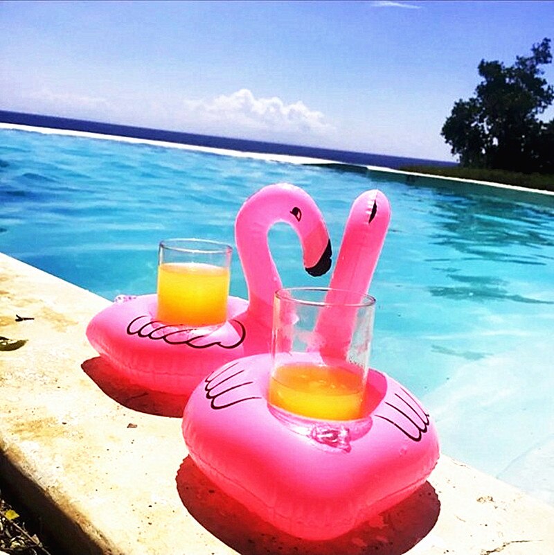 Floating Cup holder Tropical Flamingo Party DecorationGarden Pool Hawaii Party Hawaiian Toy Event Party Supplies