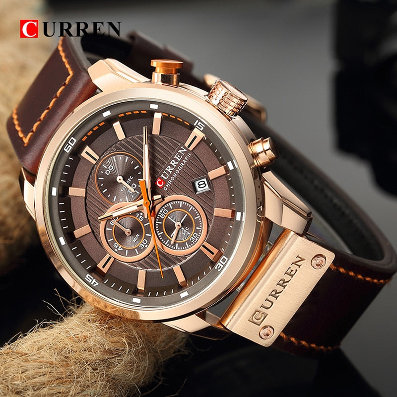 Luxury design Sport Men's wrist watch Water resistant