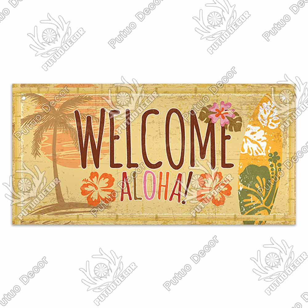 Patio Decor Beach Signs Hanging Plaque Summer Wood Wall Plaque Wooden Signs for Beach House Decoration Bar Beach Tent Decor