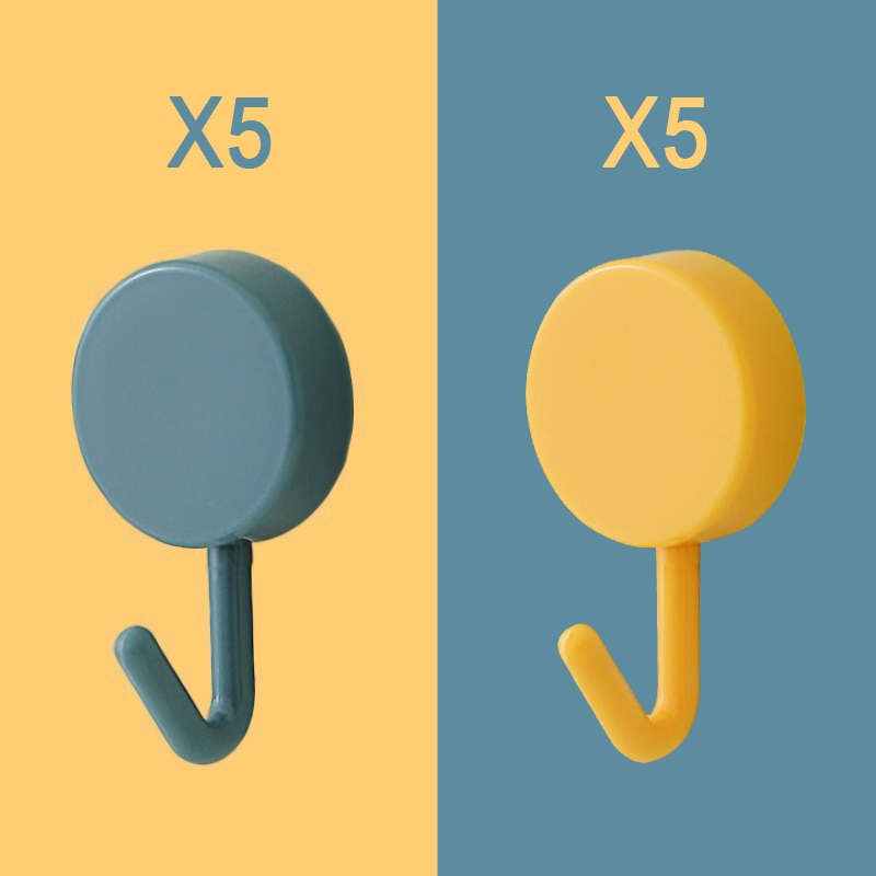 Wall Hooks Strong Without Drilling 10PCS Self Adhesive