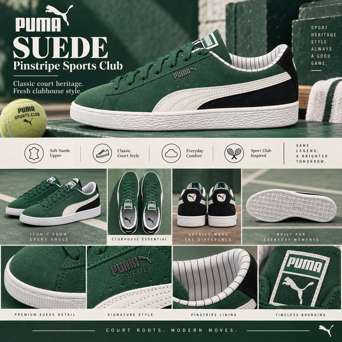 Puma Suede Pinstripe Sports Club