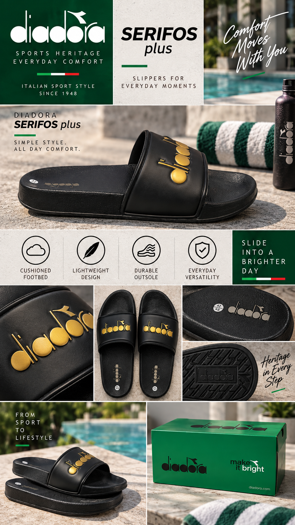 Diadora SERIFOS Lux Slippers