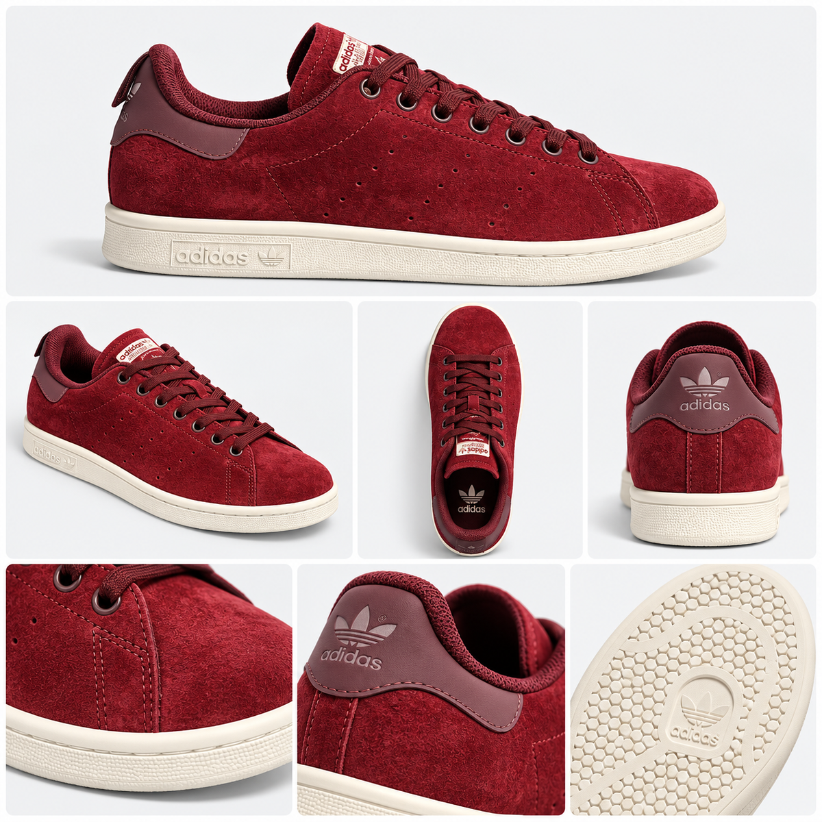 Adidas Stan Smith Suede red