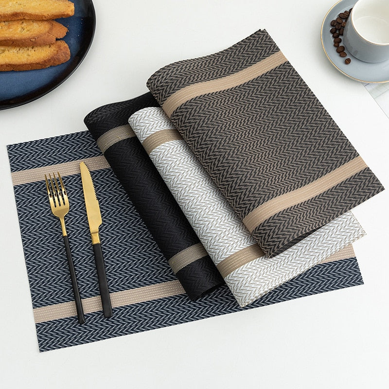 Placemat for Dining Table Mat Set Linens Place Mat Accessories Cup Wine Decorative Mat Placemats for Table set of 2 or 4