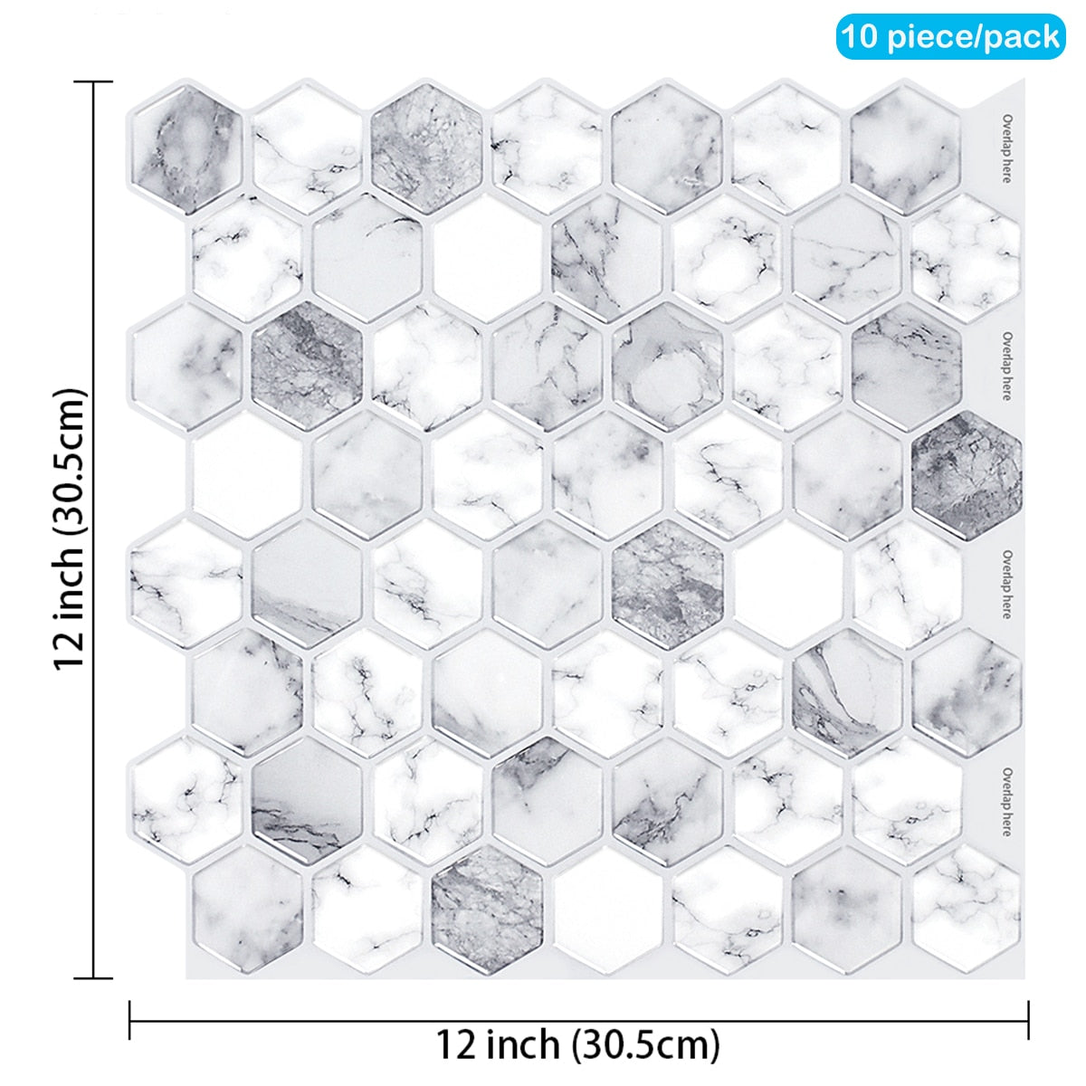 Kitchen Wall 12x12 inch Peel And Stick Tiles Home Wallpaper