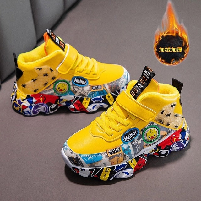 COMIC PRINT KIDS SHOES