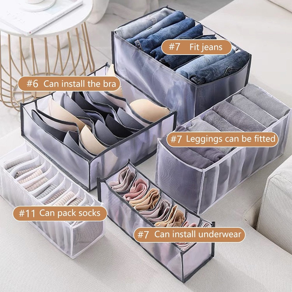 Organization Storage Box Closet and drawers Organizer Clothing Organization System Drawer Organizers Cabinet Pants Storage Organizer