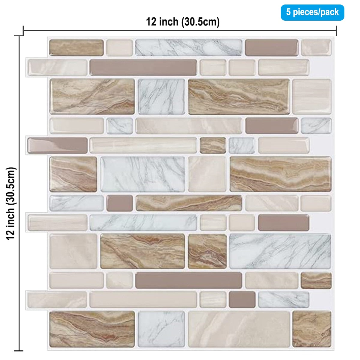 Kitchen Wall 12x12 inch Peel And Stick Tiles Home Wallpaper