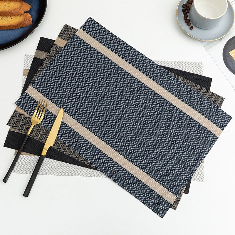 Placemat for Dining Table Mat Set Linens Place Mat Accessories Cup Wine Decorative Mat Placemats for Table set of 2 or 4
