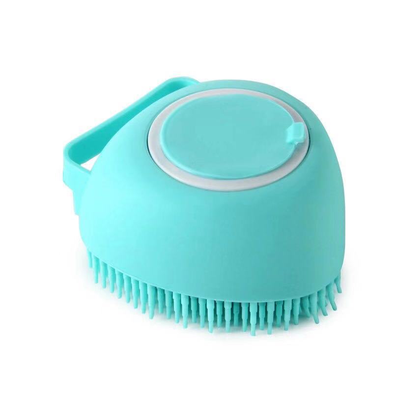 Puppy dog or cat Bath Massage Gloves Brush Soft Safety Silicone