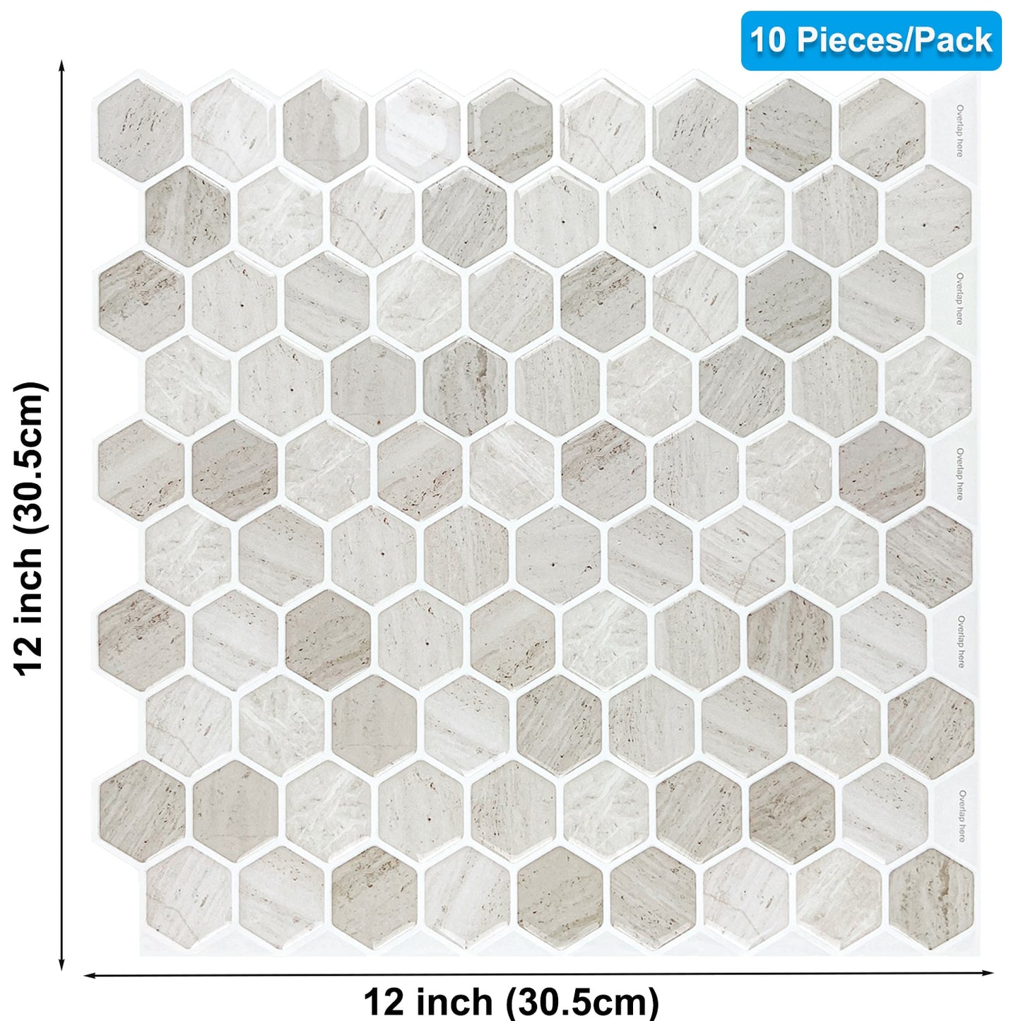 Kitchen Wall 12x12 inch Peel And Stick Tiles Home Wallpaper