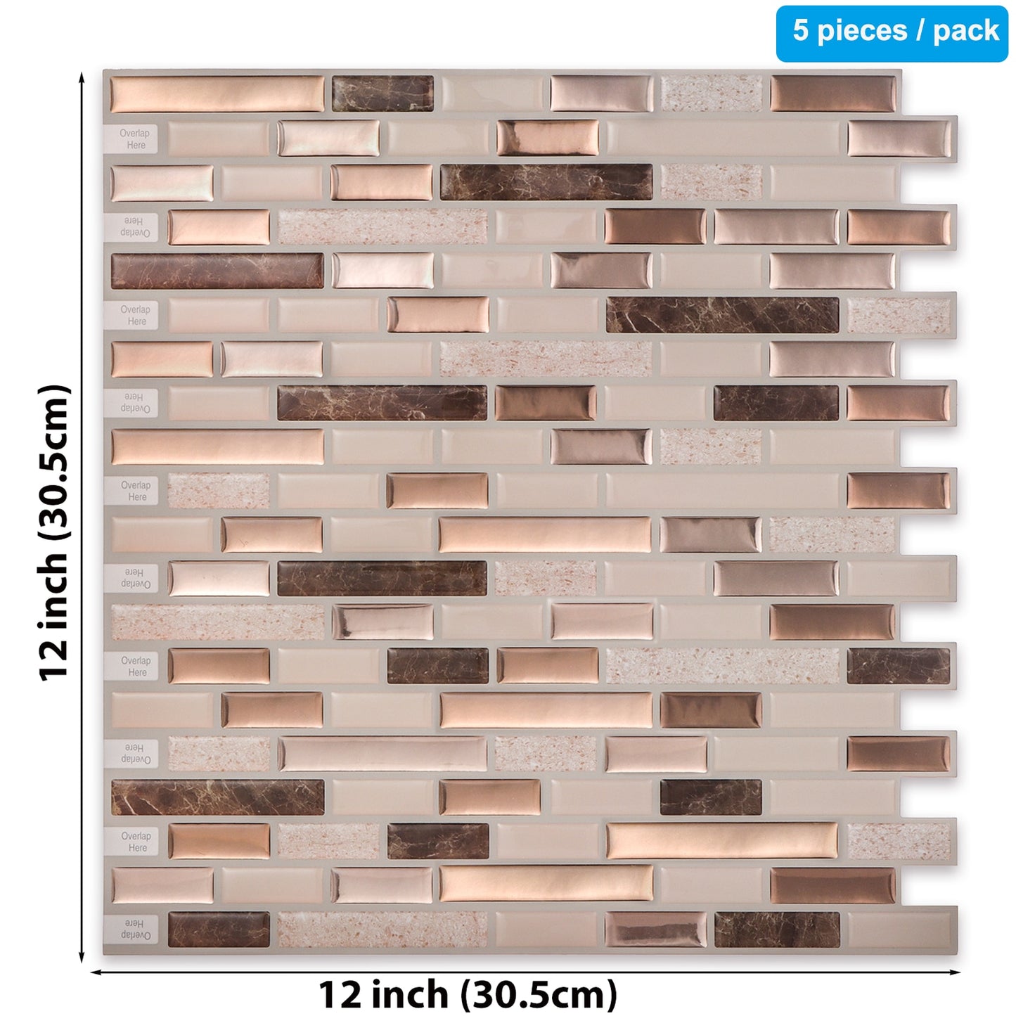 Kitchen Wall 12x12 inch Peel And Stick Tiles Home Wallpaper