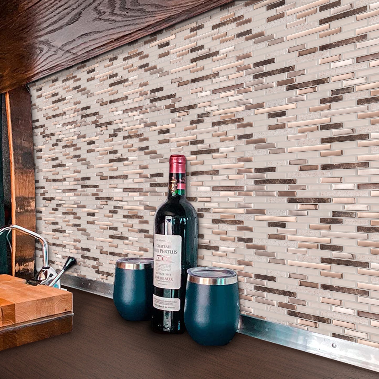 Kitchen Wall 12x12 inch Peel And Stick Tiles Home Wallpaper