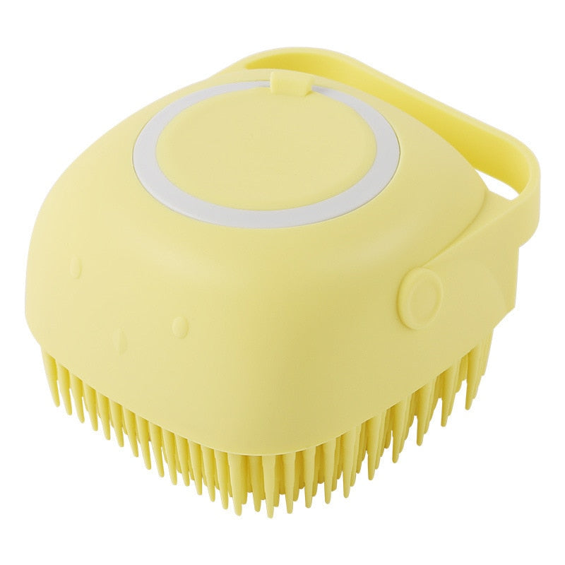 Puppy dog or cat Bath Massage Gloves Brush Soft Safety Silicone