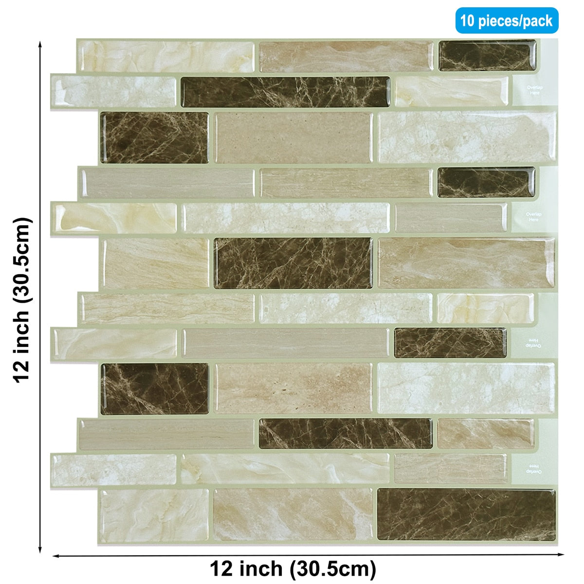Kitchen Wall 12x12 inch Peel And Stick Tiles Home Wallpaper