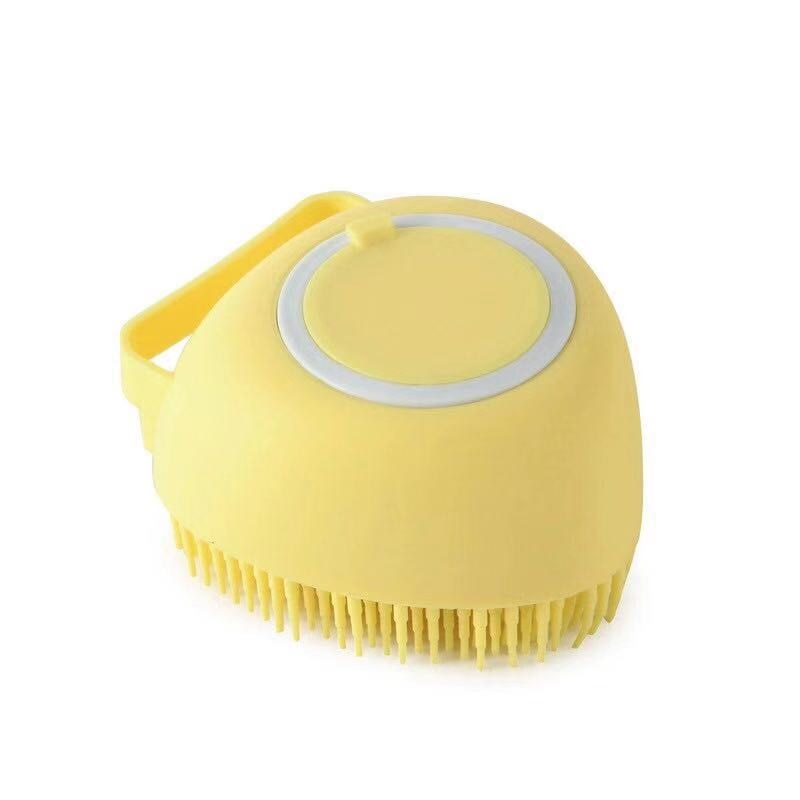 Puppy dog or cat Bath Massage Gloves Brush Soft Safety Silicone