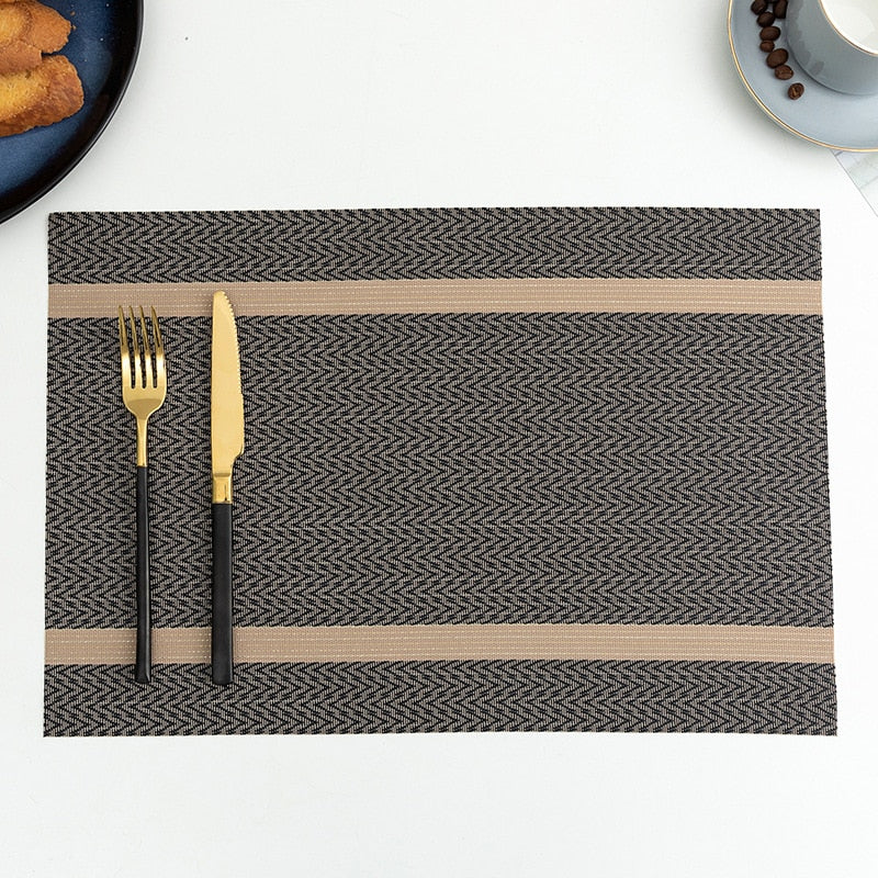 Placemat for Dining Table Mat Set Linens Place Mat Accessories Cup Wine Decorative Mat Placemats for Table set of 2 or 4