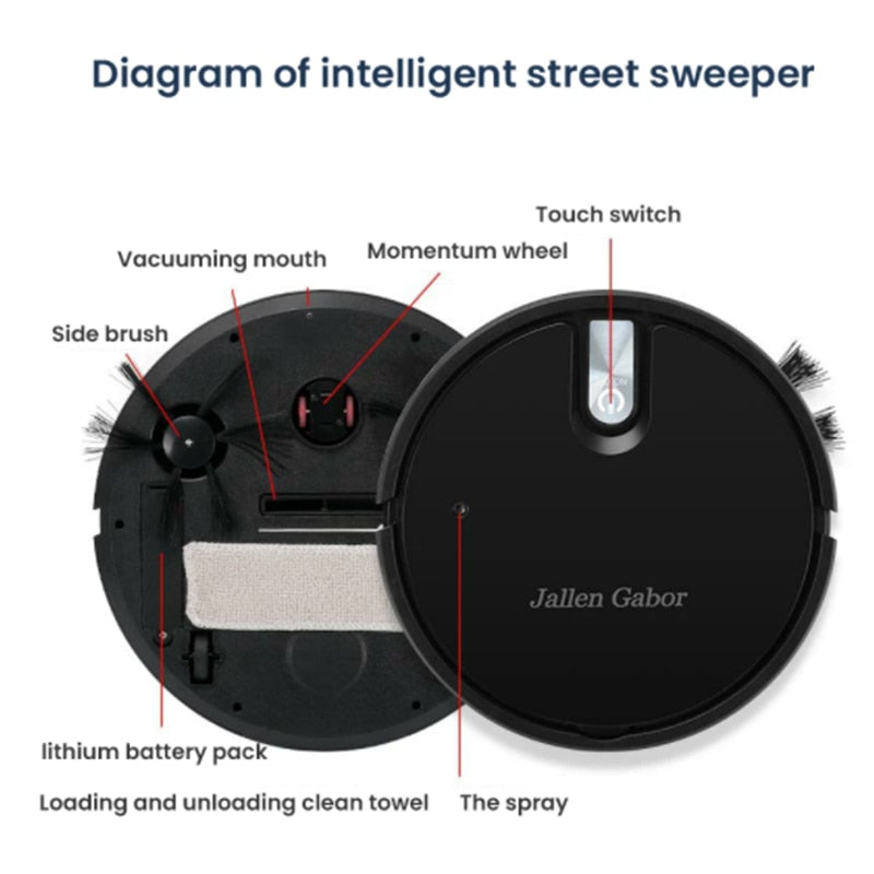 Robot Vacuum Cleaner With Humidifier 5 IN 1 Smart