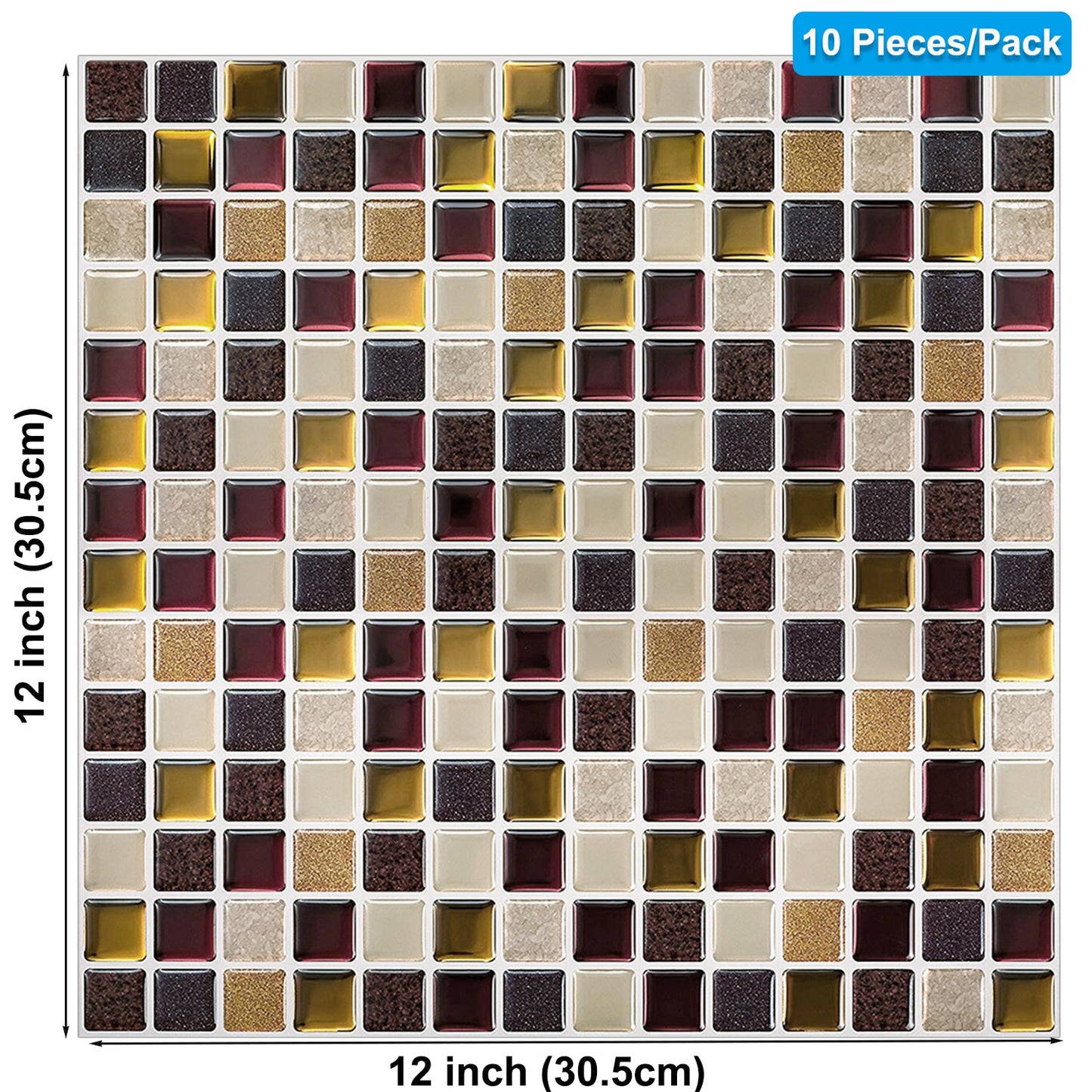 Kitchen Wall 12x12 inch Peel And Stick Tiles Home Wallpaper