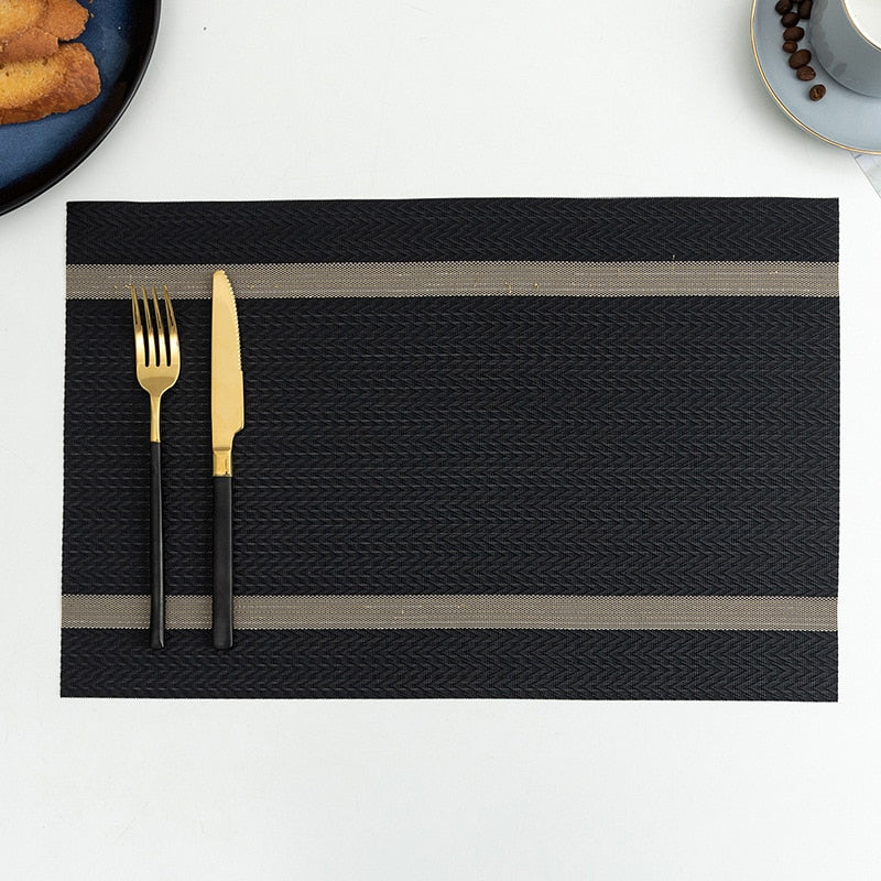 Placemat for Dining Table Mat Set Linens Place Mat Accessories Cup Wine Decorative Mat Placemats for Table set of 2 or 4