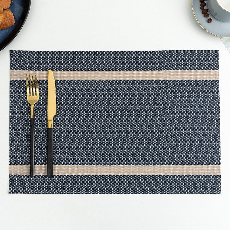 Placemat for Dining Table Mat Set Linens Place Mat Accessories Cup Wine Decorative Mat Placemats for Table set of 2 or 4