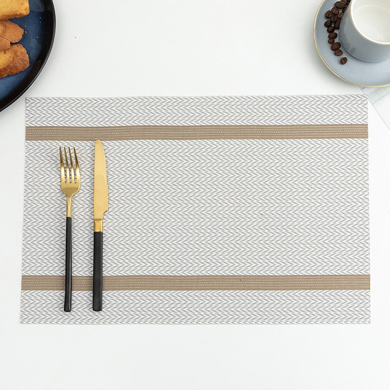 Placemat for Dining Table Mat Set Linens Place Mat Accessories Cup Wine Decorative Mat Placemats for Table set of 2 or 4