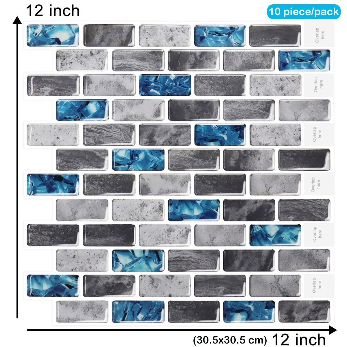 Kitchen Wall 12x12 inch Peel And Stick Tiles Home Wallpaper