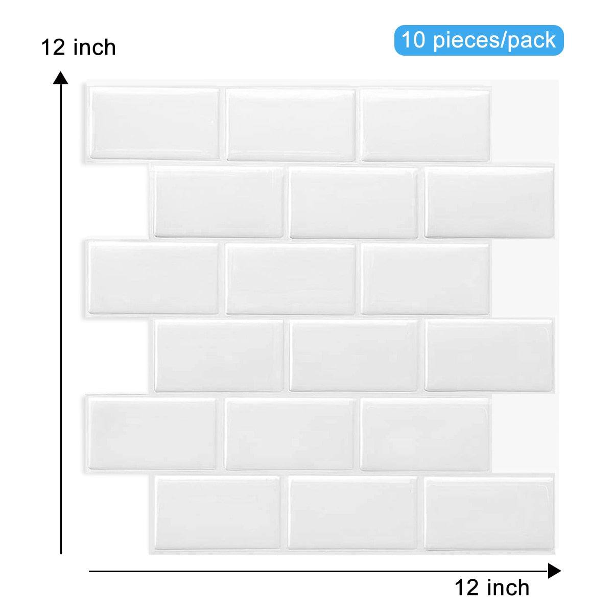 Kitchen Wall 12x12 inch Peel And Stick Tiles Home Wallpaper