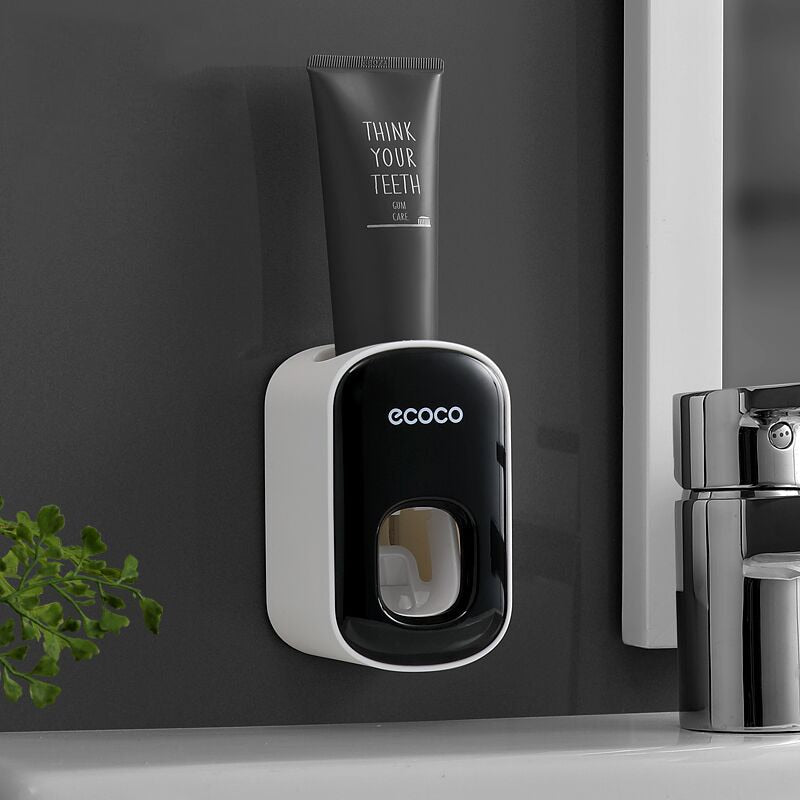 Toothbrush Holder Toothpaste Dispenser Wall Mount Toothbrush Cup Storage Rack Toothpaste Squeezer bathroom accesories