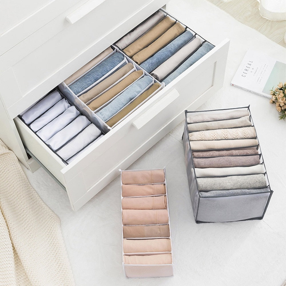 Organization Storage Box Closet and drawers Organizer Clothing Organization System Drawer Organizers Cabinet Pants Storage Organizer