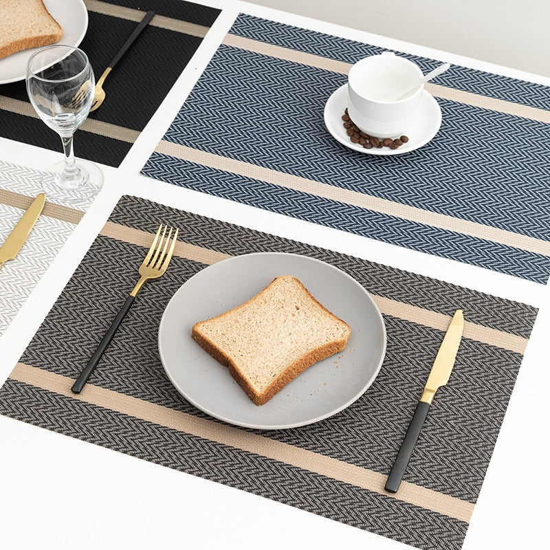 Placemat for Dining Table Mat Set Linens Place Mat Accessories Cup Wine Decorative Mat Placemats for Table set of 2 or 4