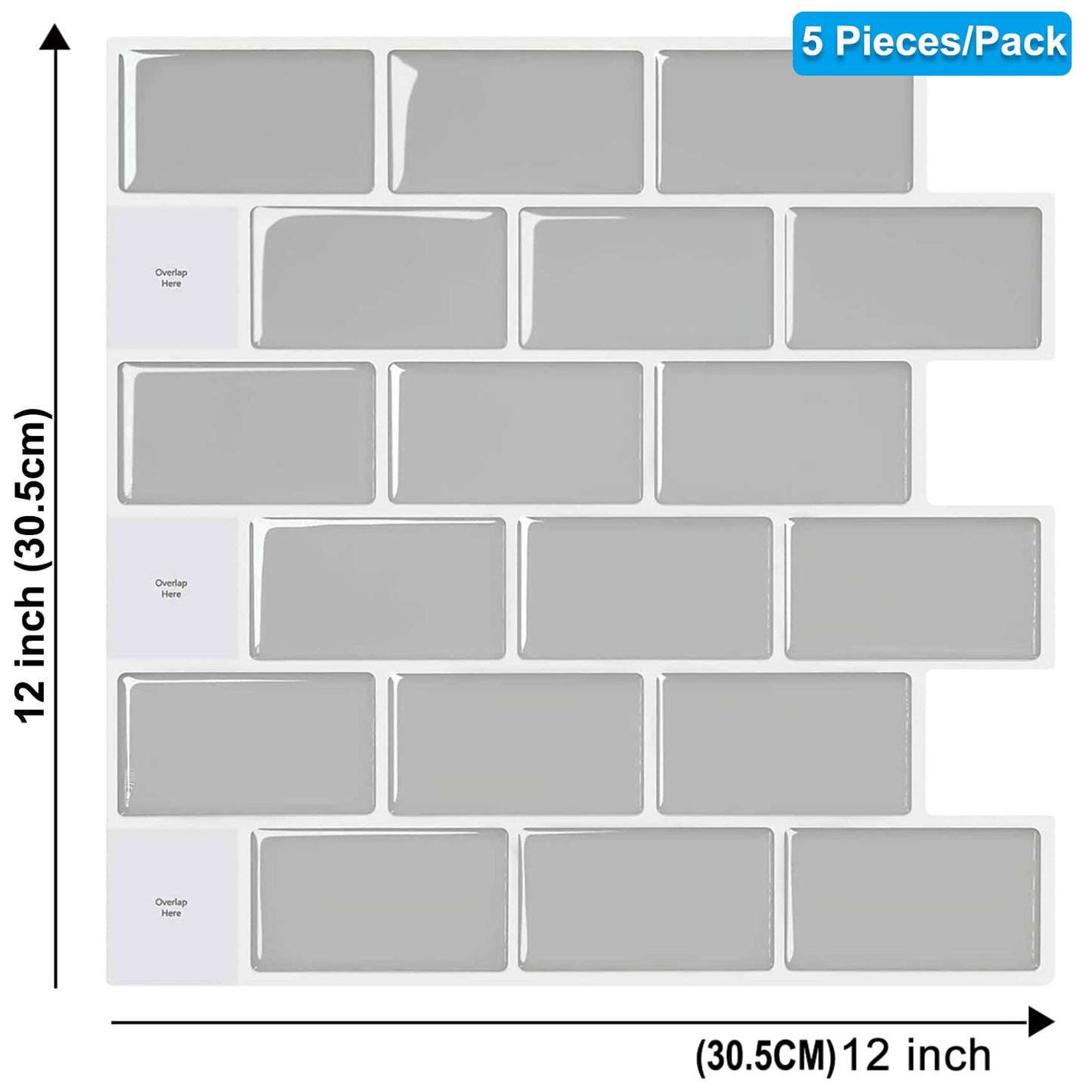 Kitchen Wall 12x12 inch Peel And Stick Tiles Home Wallpaper