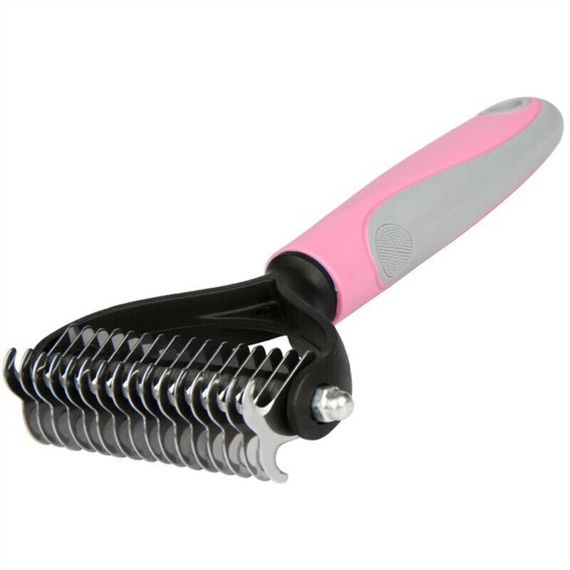 Grooming brush and deshredding tool