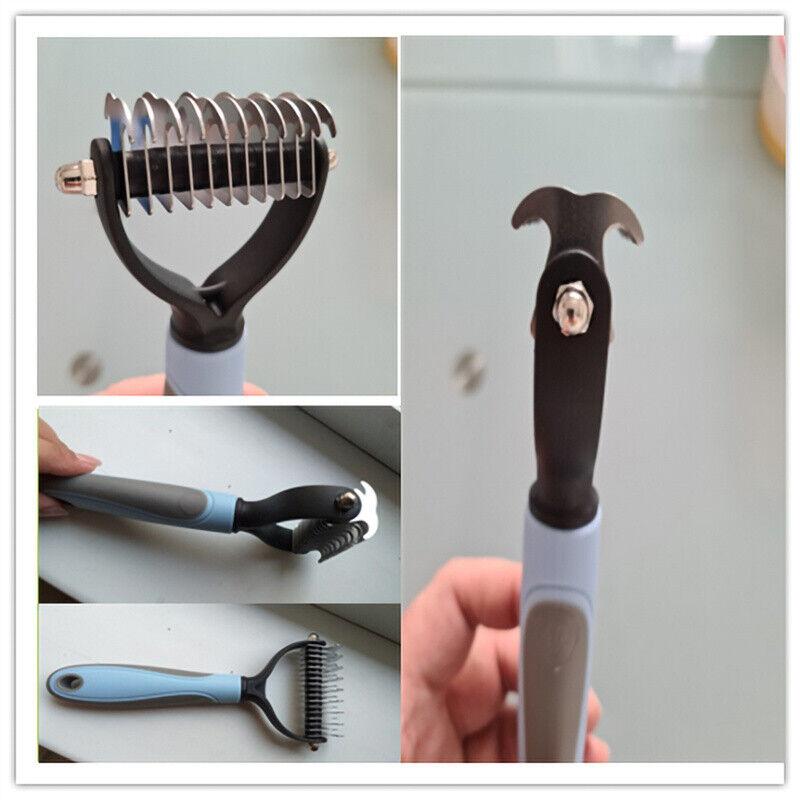 Grooming brush and deshredding tool