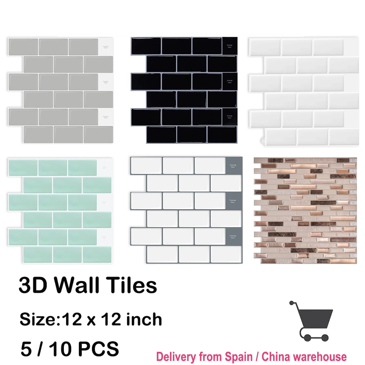 Kitchen Wall 12x12 inch Peel And Stick Tiles Home Wallpaper